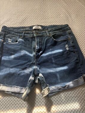 Sonoma Women's Blue Distressed Denim Cutoff Shorts